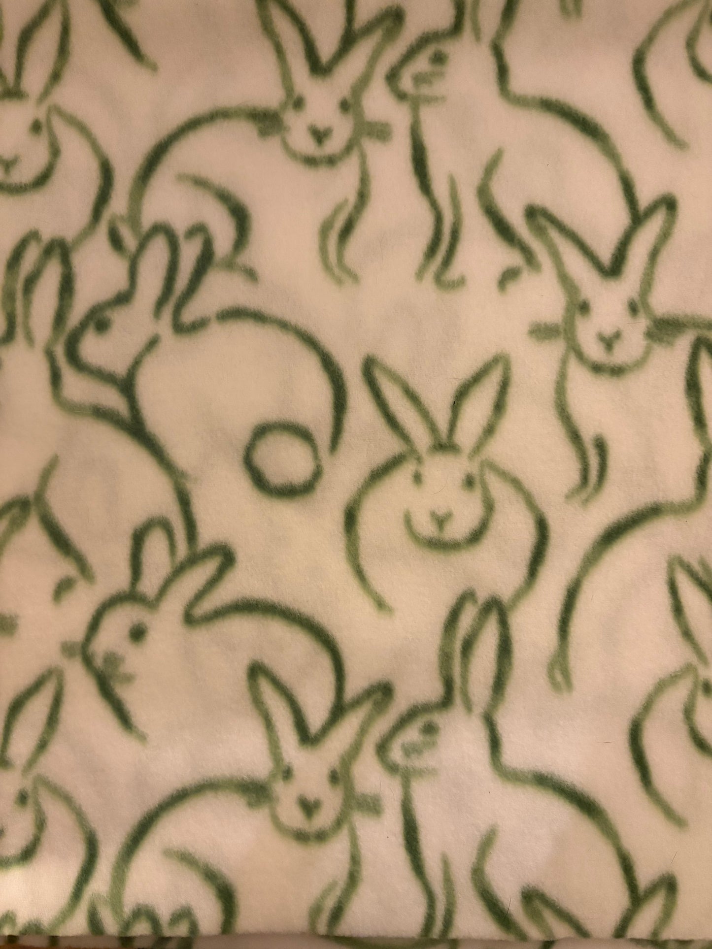 Fleece Tie Baby Blanket (Bunny Theme)