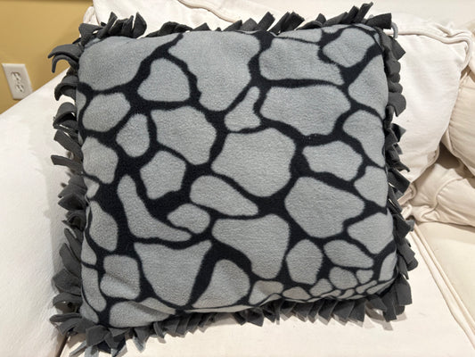 Fleece Tie Pillow - Dinosaurs