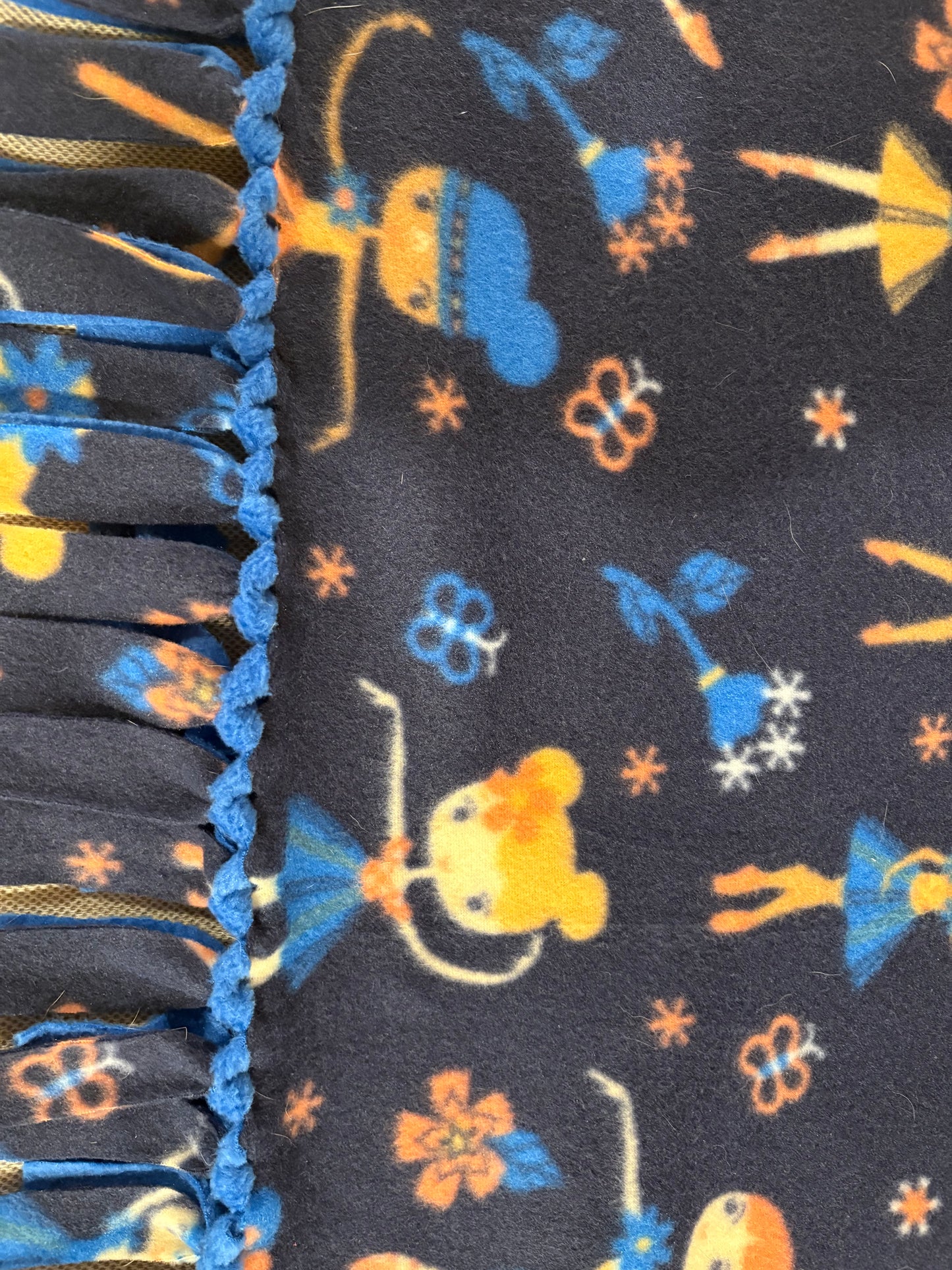 Fleece Tie Ballerina Blanket