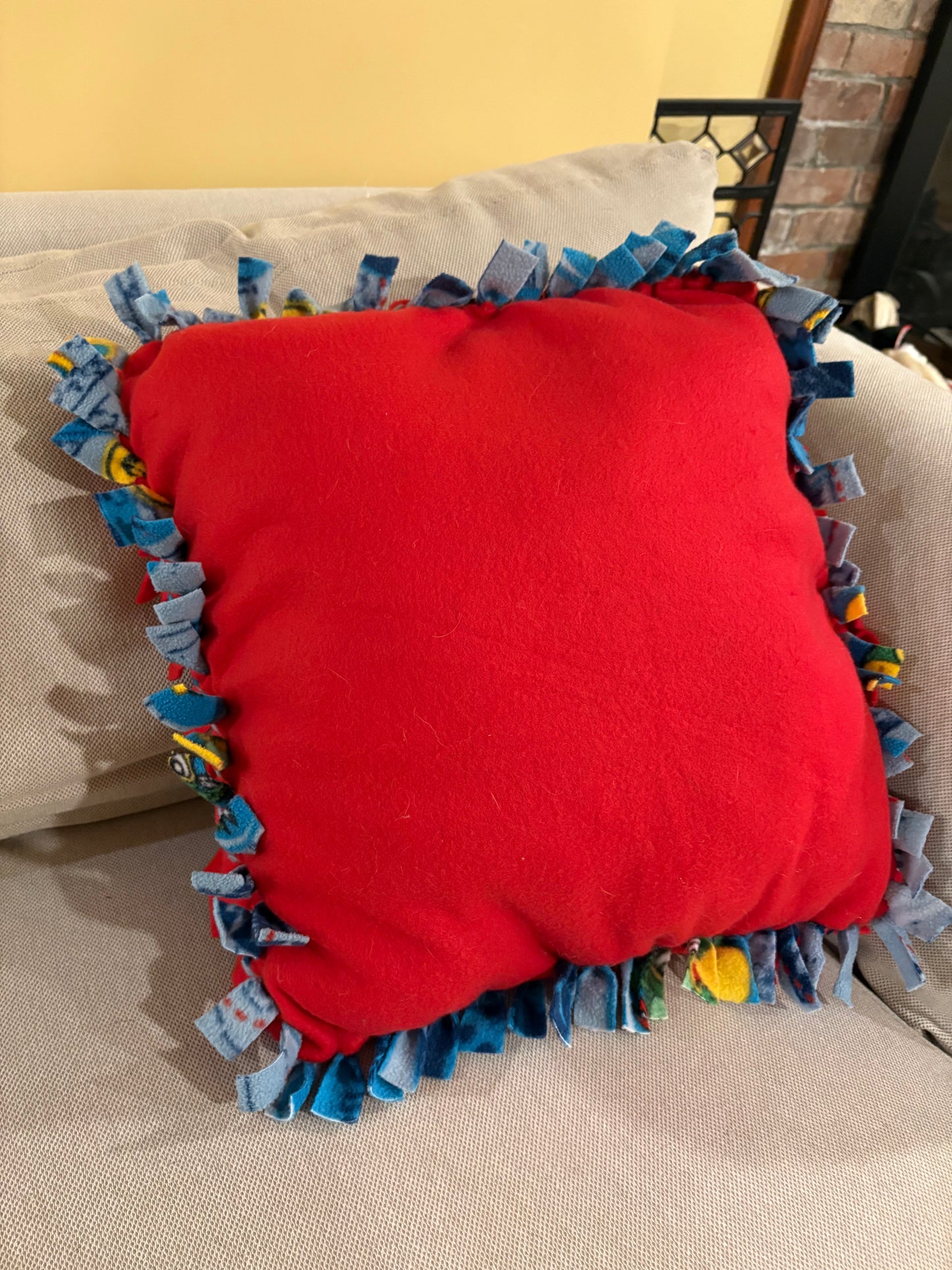Fleece Tie Pillow (Jake and the Neverland Pirates theme)
